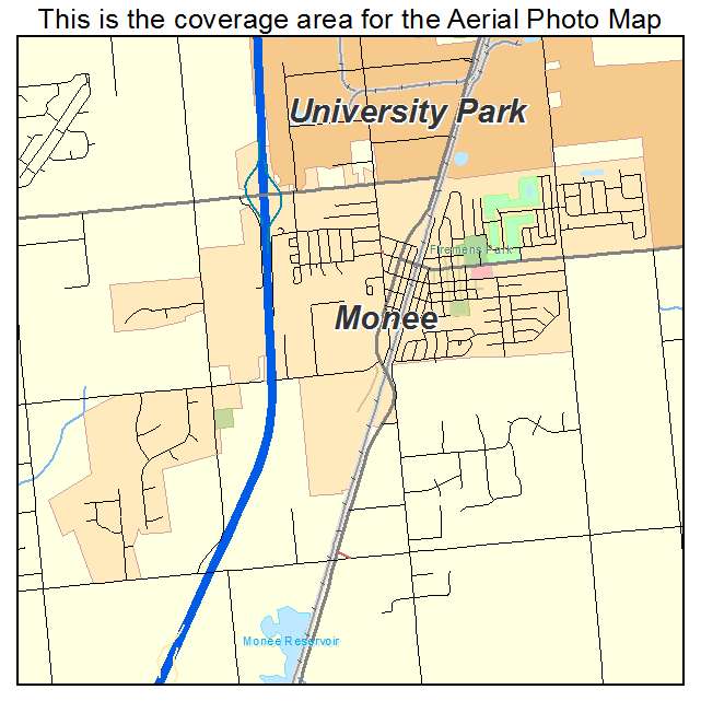 Monee, IL location map 