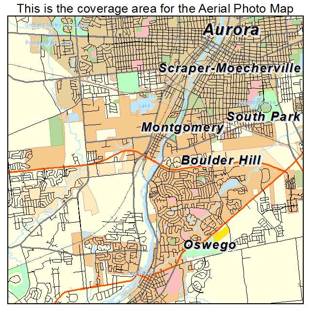 Montgomery, IL location map 