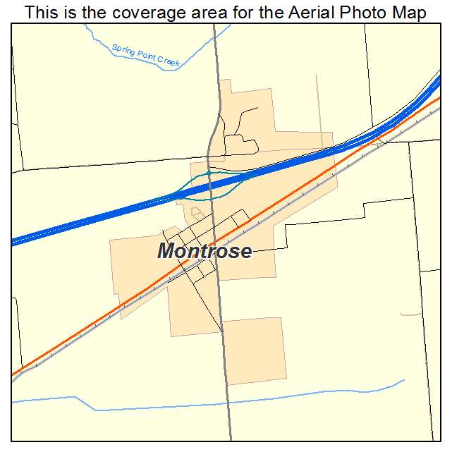 Montrose, IL location map 
