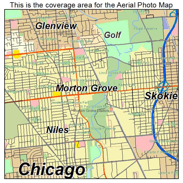 Morton Grove, IL location map 