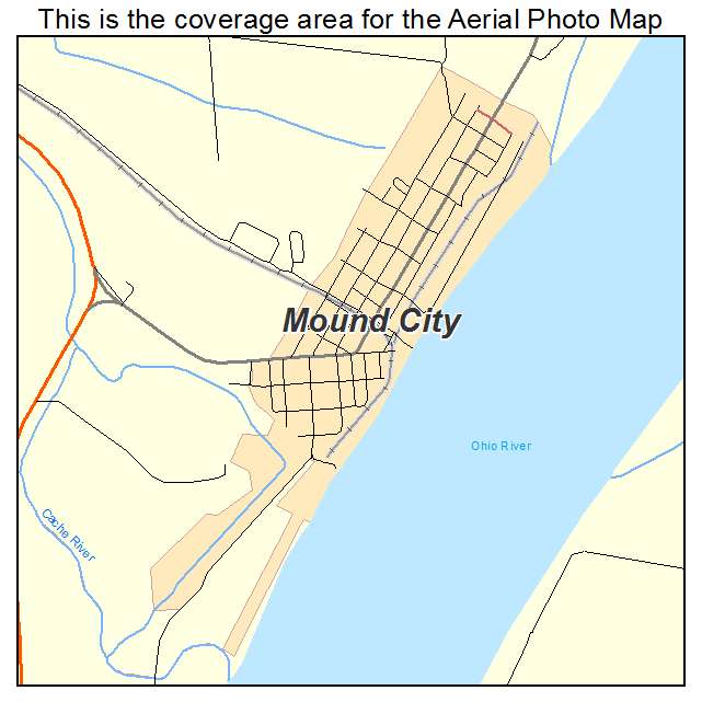 Mound City, IL location map 