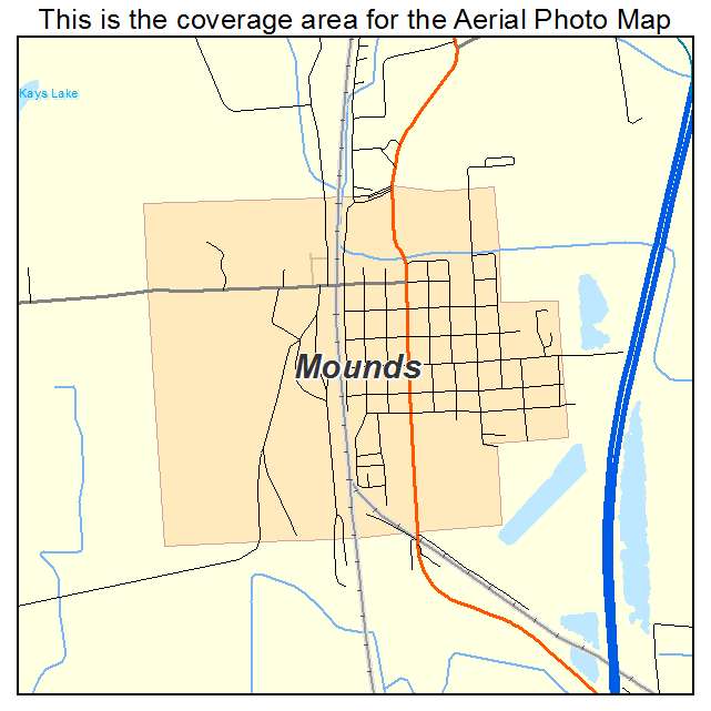 Mounds, IL location map 