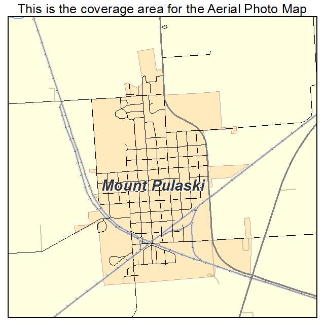 Mount Pulaski, IL location map 