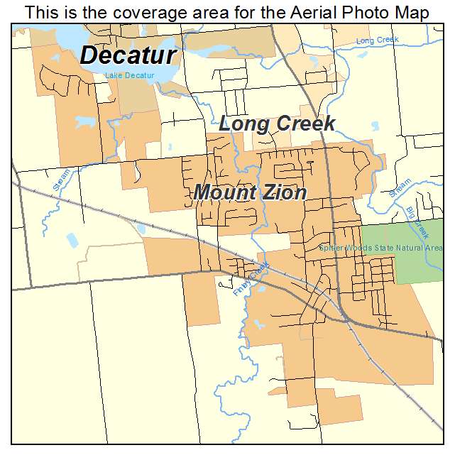 Mount Zion, IL location map 