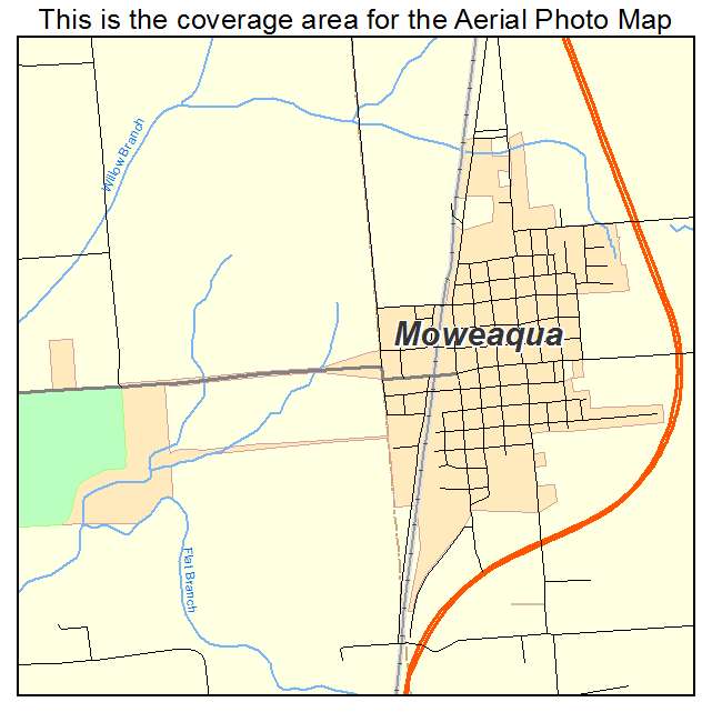 Moweaqua, IL location map 