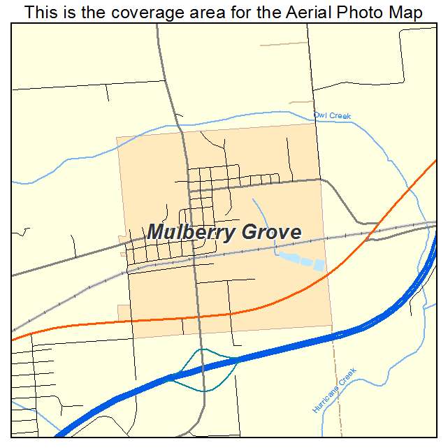 Mulberry Grove, IL location map 