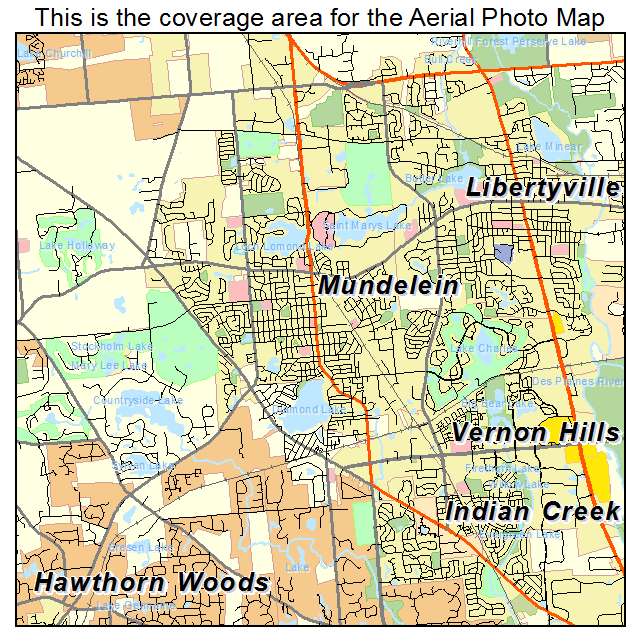 Mundelein, IL location map 