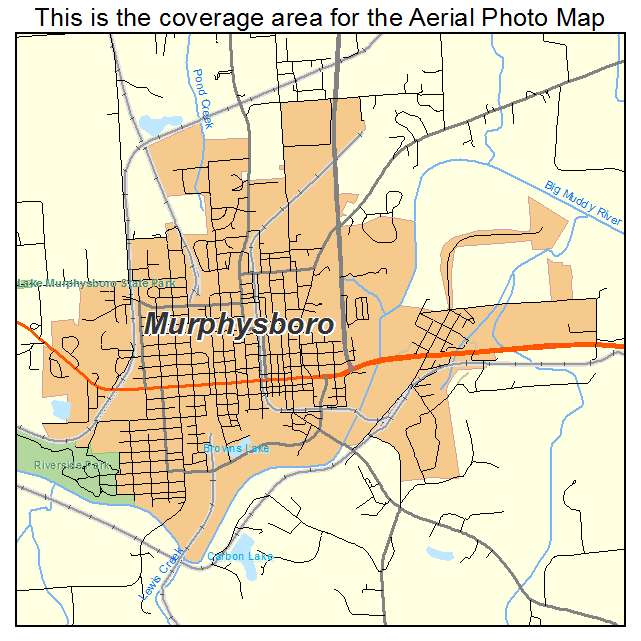 Murphysboro, IL location map 