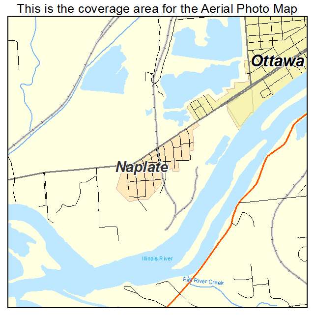 Naplate, IL location map 