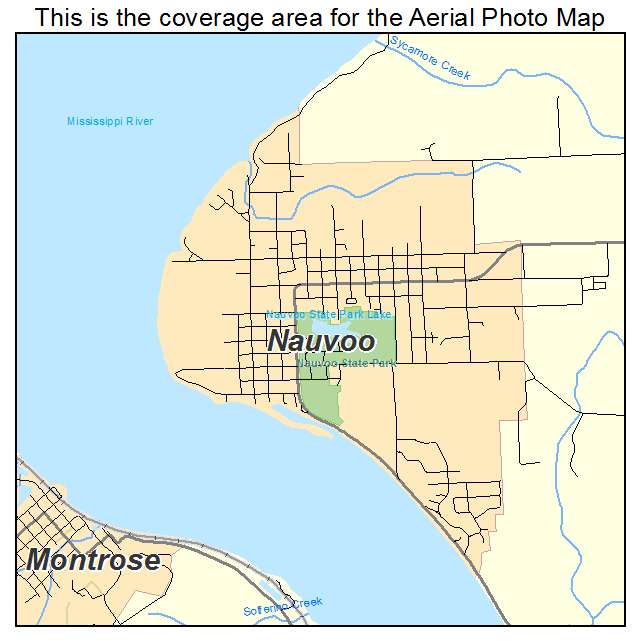 Nauvoo, IL location map 