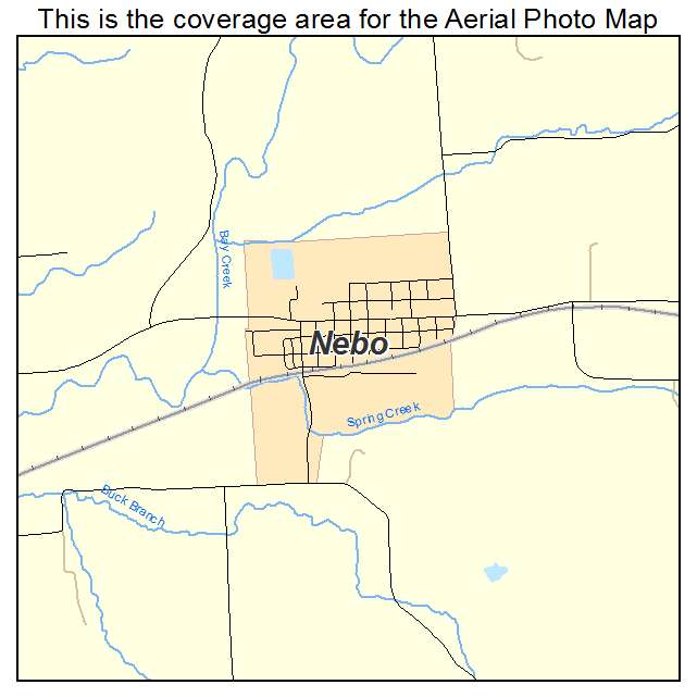 Nebo, IL location map 