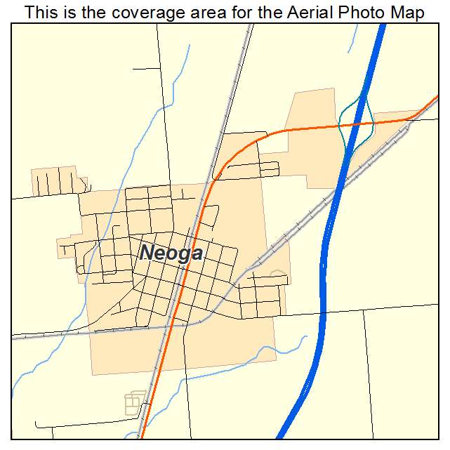 Neoga, IL location map 