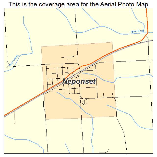 Neponset, IL location map 