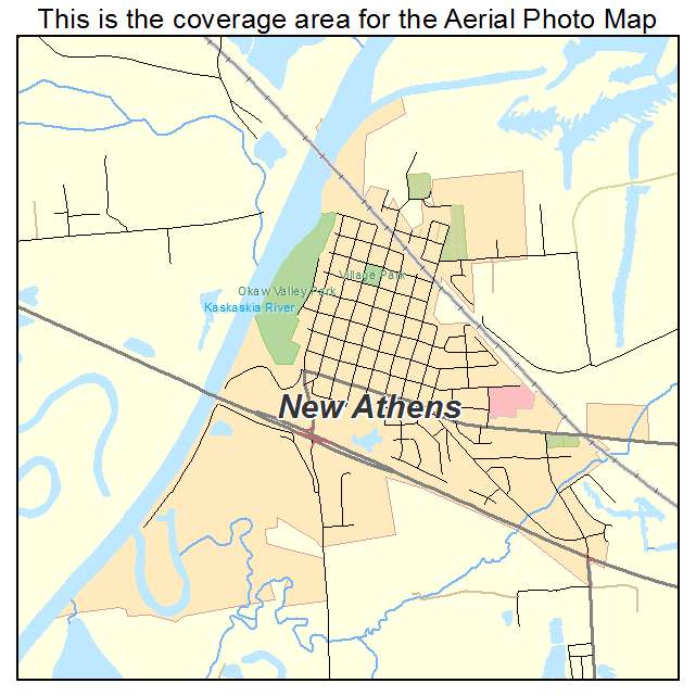 New Athens, IL location map 