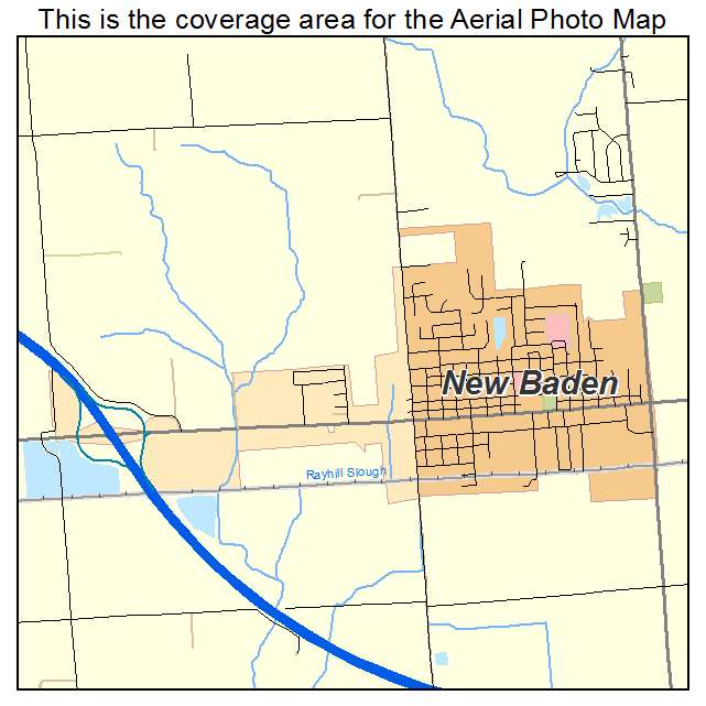 New Baden, IL location map 