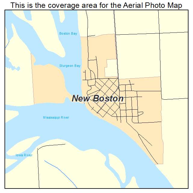 New Boston, IL location map 