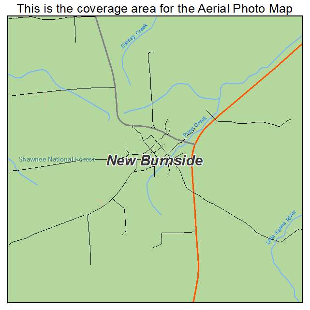 New Burnside, IL location map 