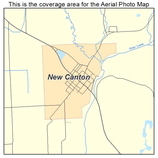 New Canton, IL location map 
