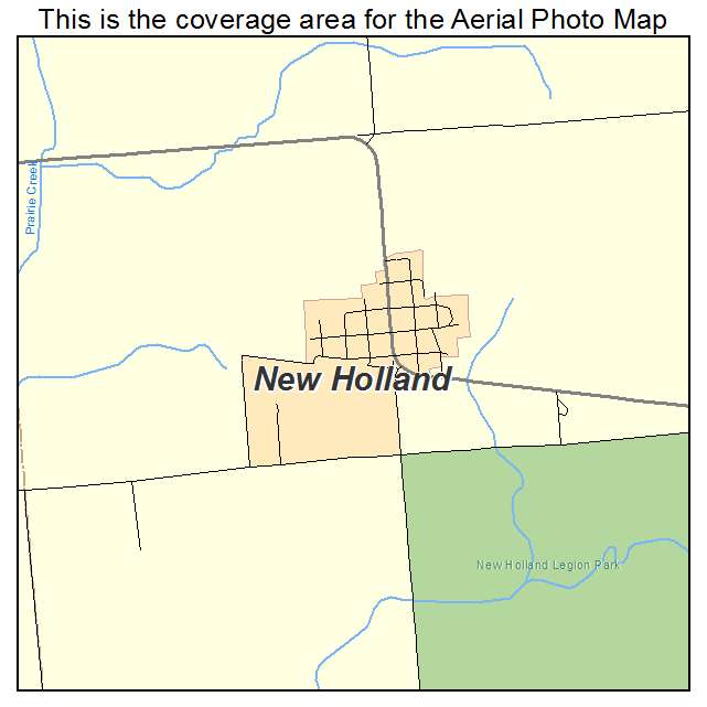 New Holland, IL location map 