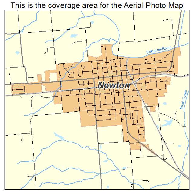 Newton, IL location map 
