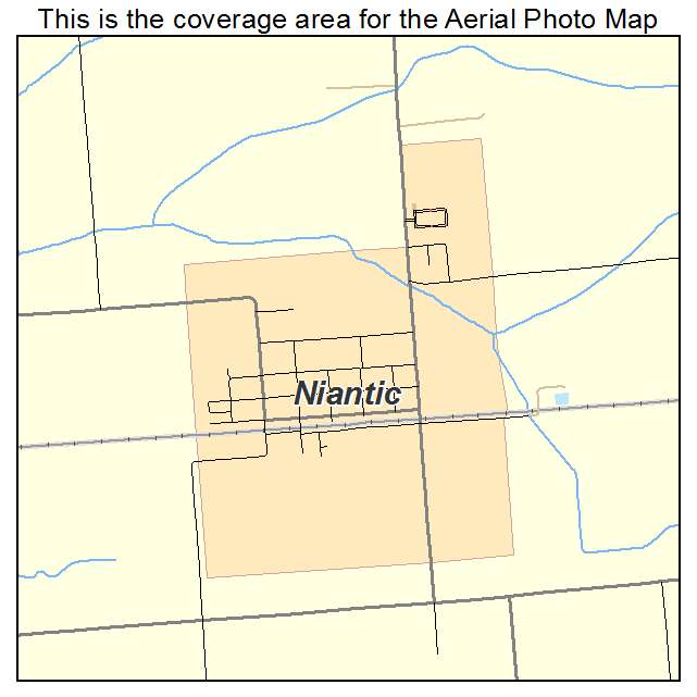 Niantic, IL location map 