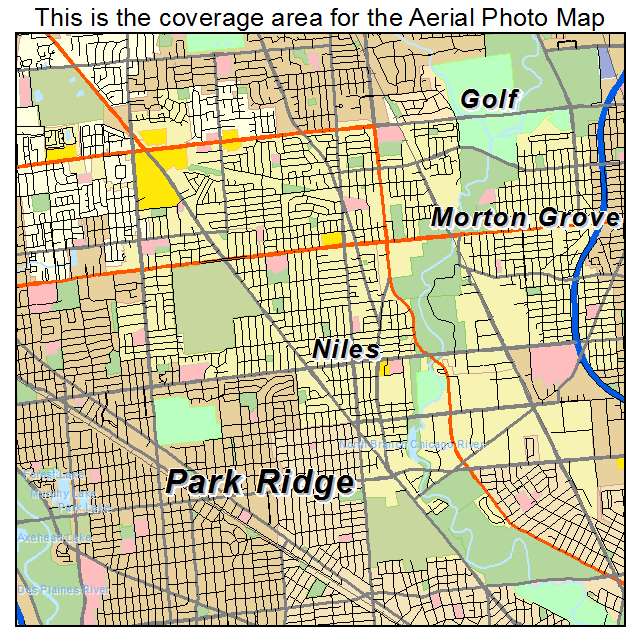 Niles, IL location map 