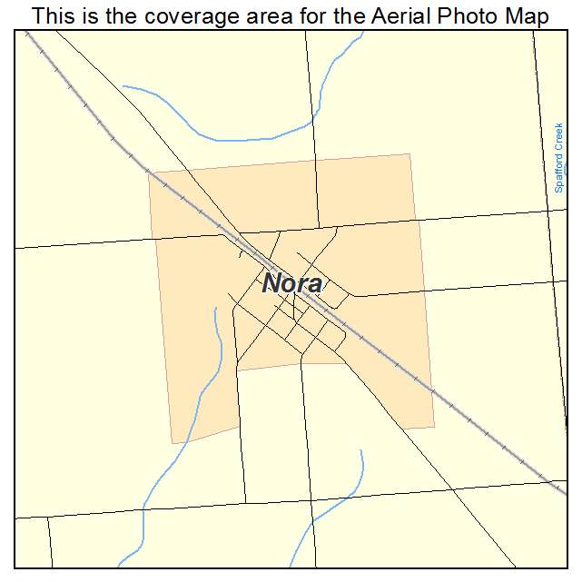 Nora, IL location map 