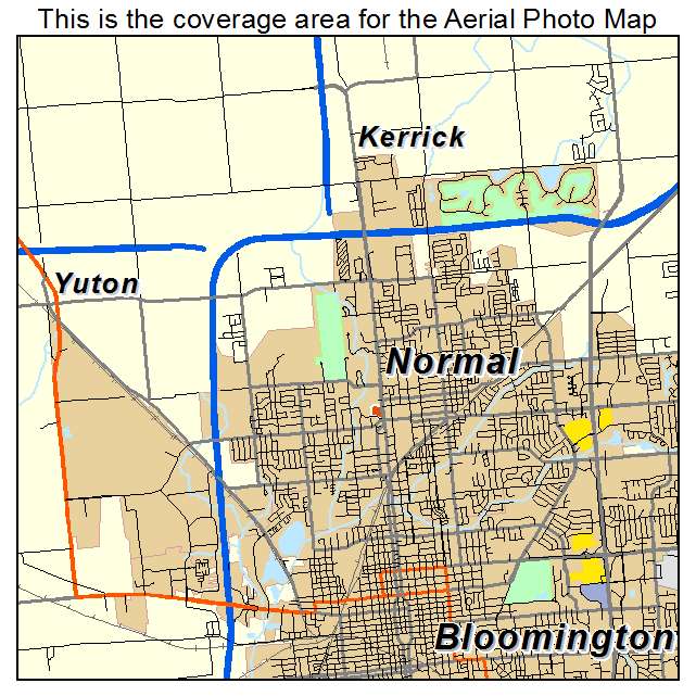 Normal, IL location map 
