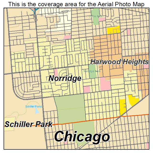 Norridge, IL location map 