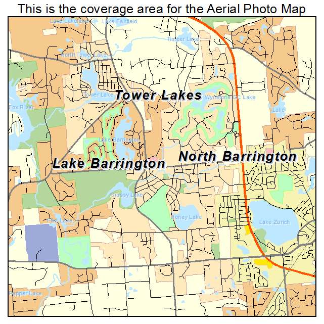 North Barrington, IL location map 