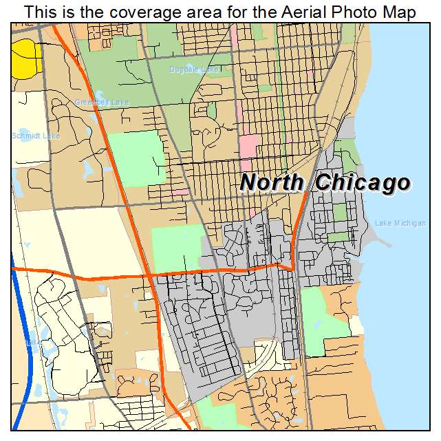North Chicago, IL location map 