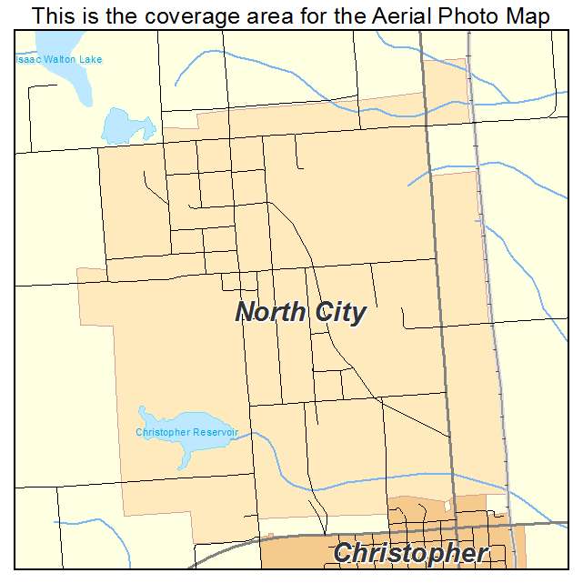 North City, IL location map 
