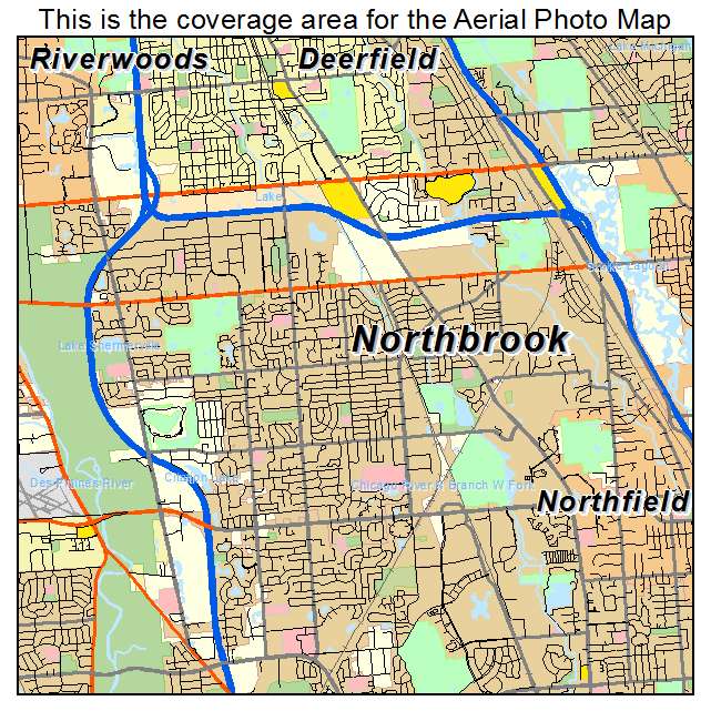 Northbrook, IL location map 