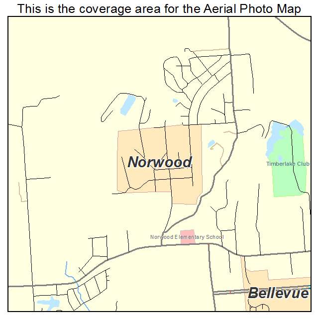 Norwood, IL location map 