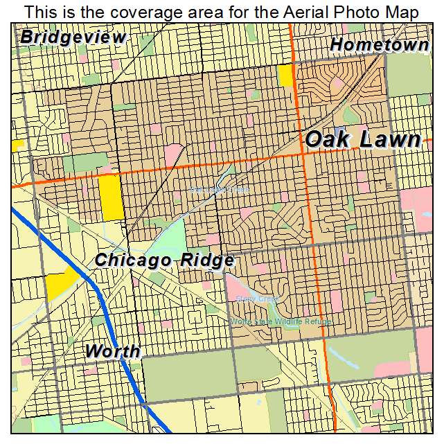 Oak Lawn, IL location map 
