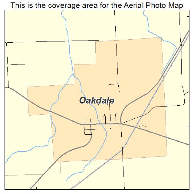 Oakdale, IL location map 