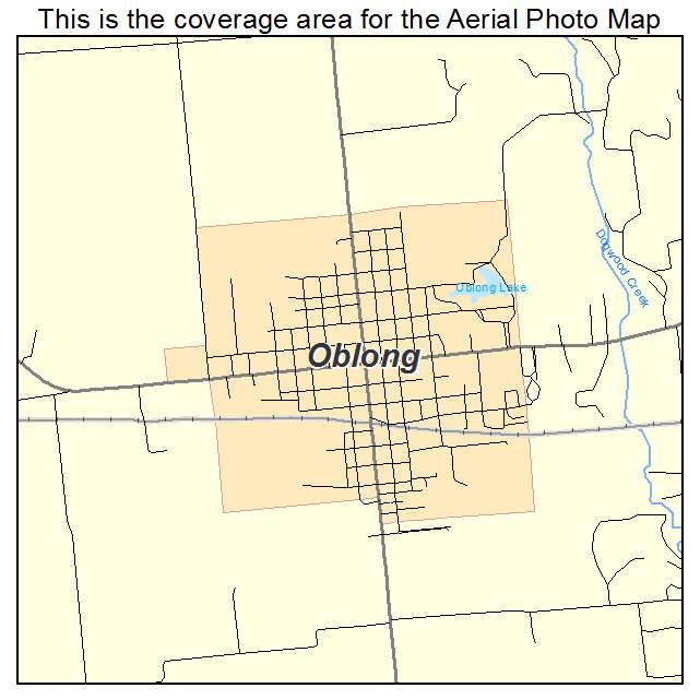 Oblong, IL location map 