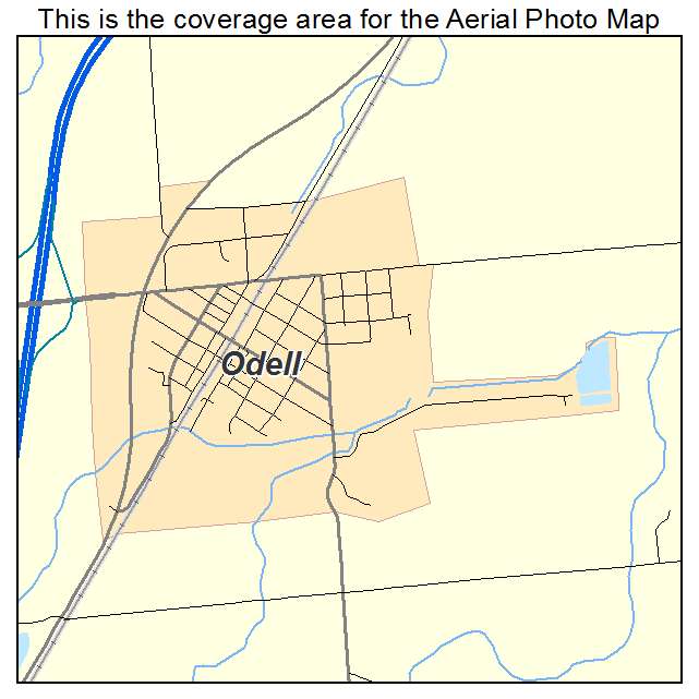 Odell, IL location map 