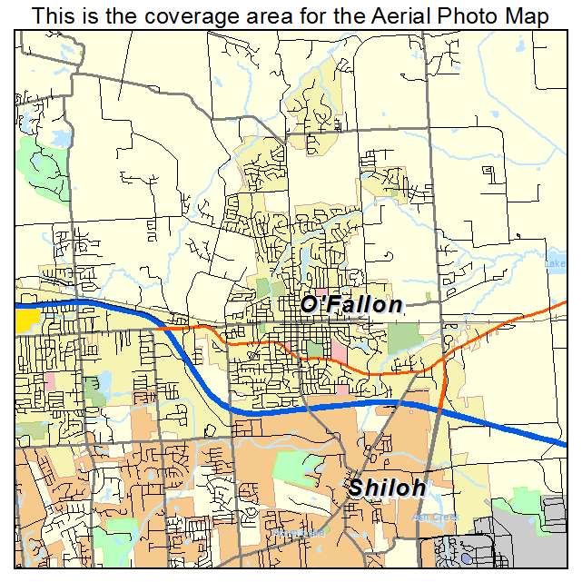 OFallon, IL location map 