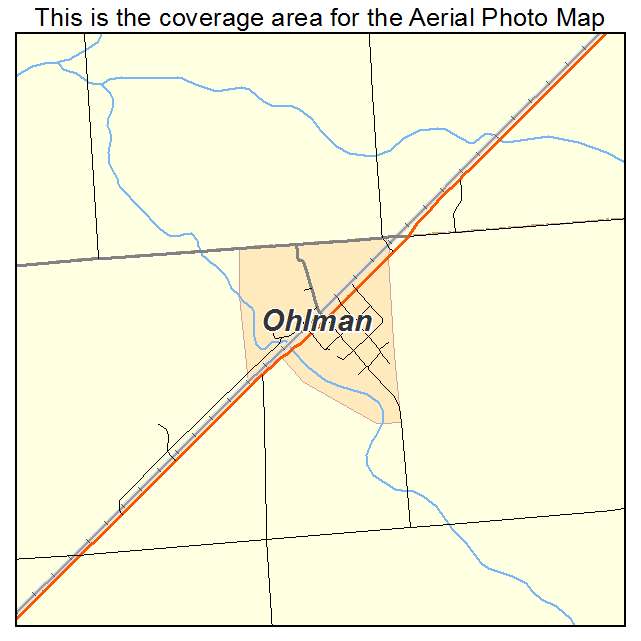 Ohlman, IL location map 