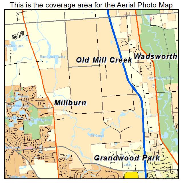 Old Mill Creek, IL location map 