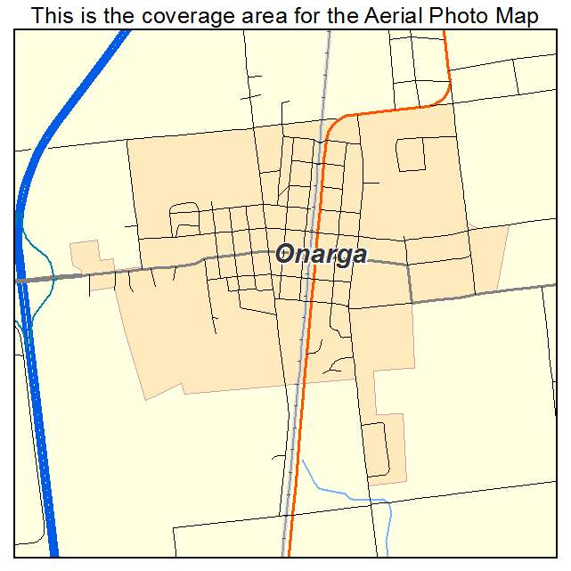 Onarga, IL location map 