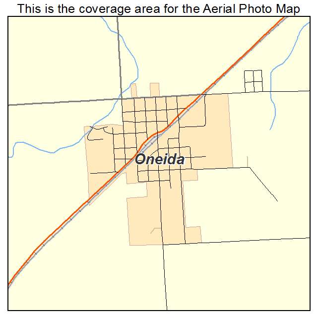 Oneida, IL location map 