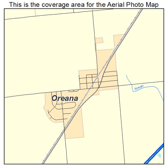 Oreana, IL location map 