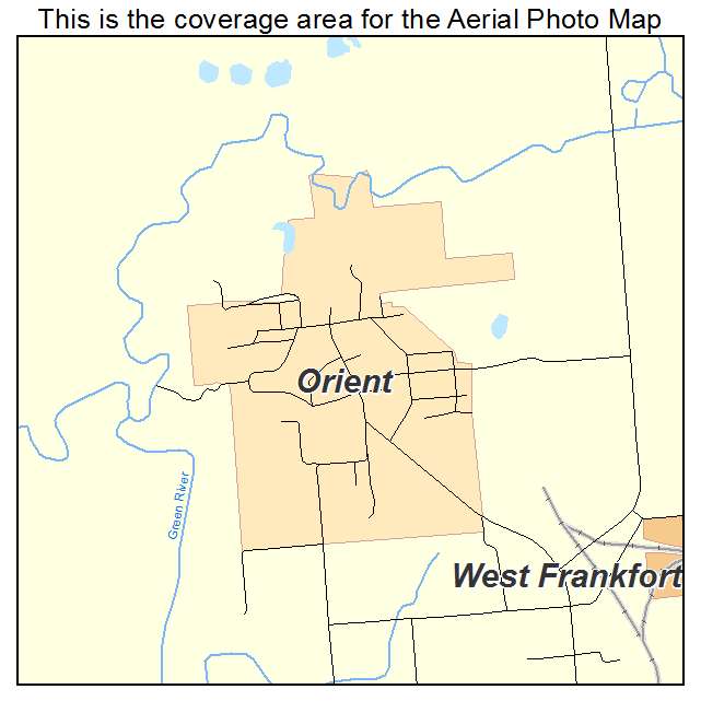 Orient, IL location map 
