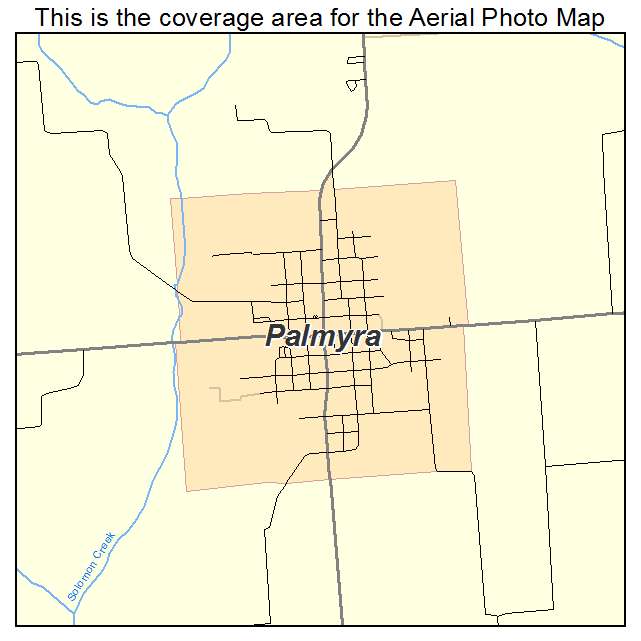 Palmyra, IL location map 