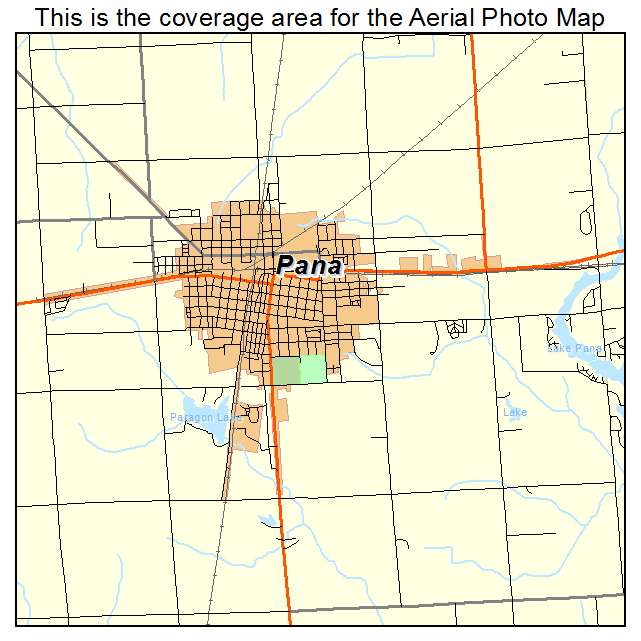 Pana, IL location map 