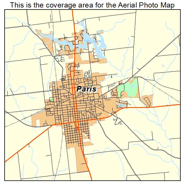 Paris, IL location map 