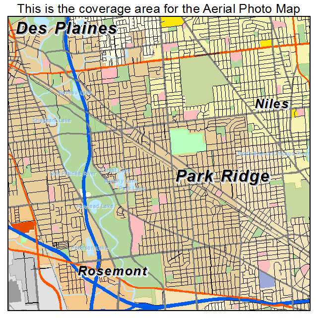 Park Ridge, IL location map 