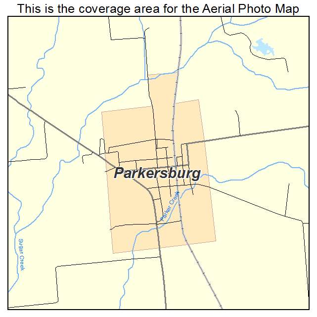 Parkersburg, IL location map 